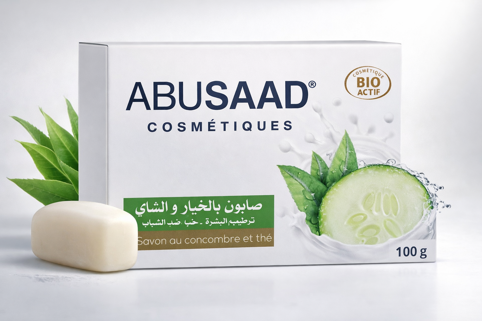 Savon ABUSAAD au Concombre et au thé