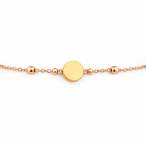 Bracelet petite fille - rond doré