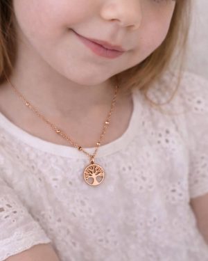 Alternative view of Collier enfant arbre doré