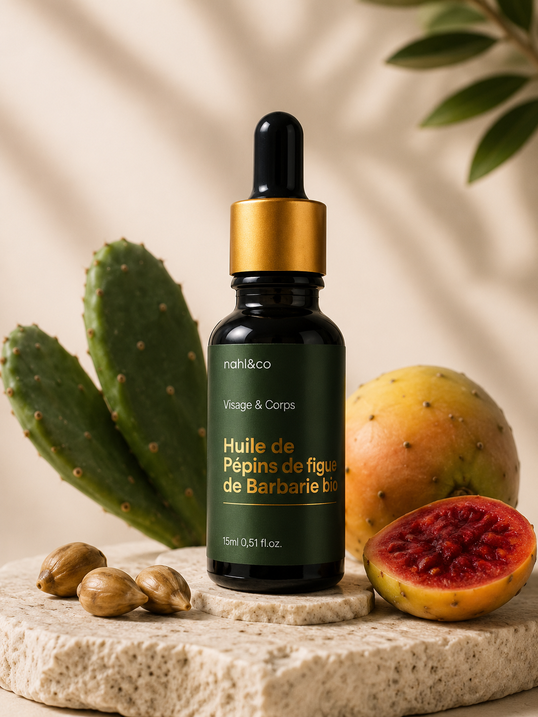 Huile de pépins de figue de Barbarie - 15 ml