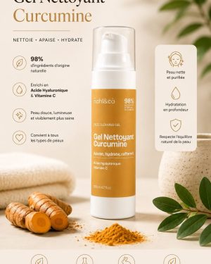 Alternative view of Gel nettoyant visage à la Curcumine / Rose