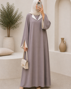 Alternative view of Robe bicolore Safiya