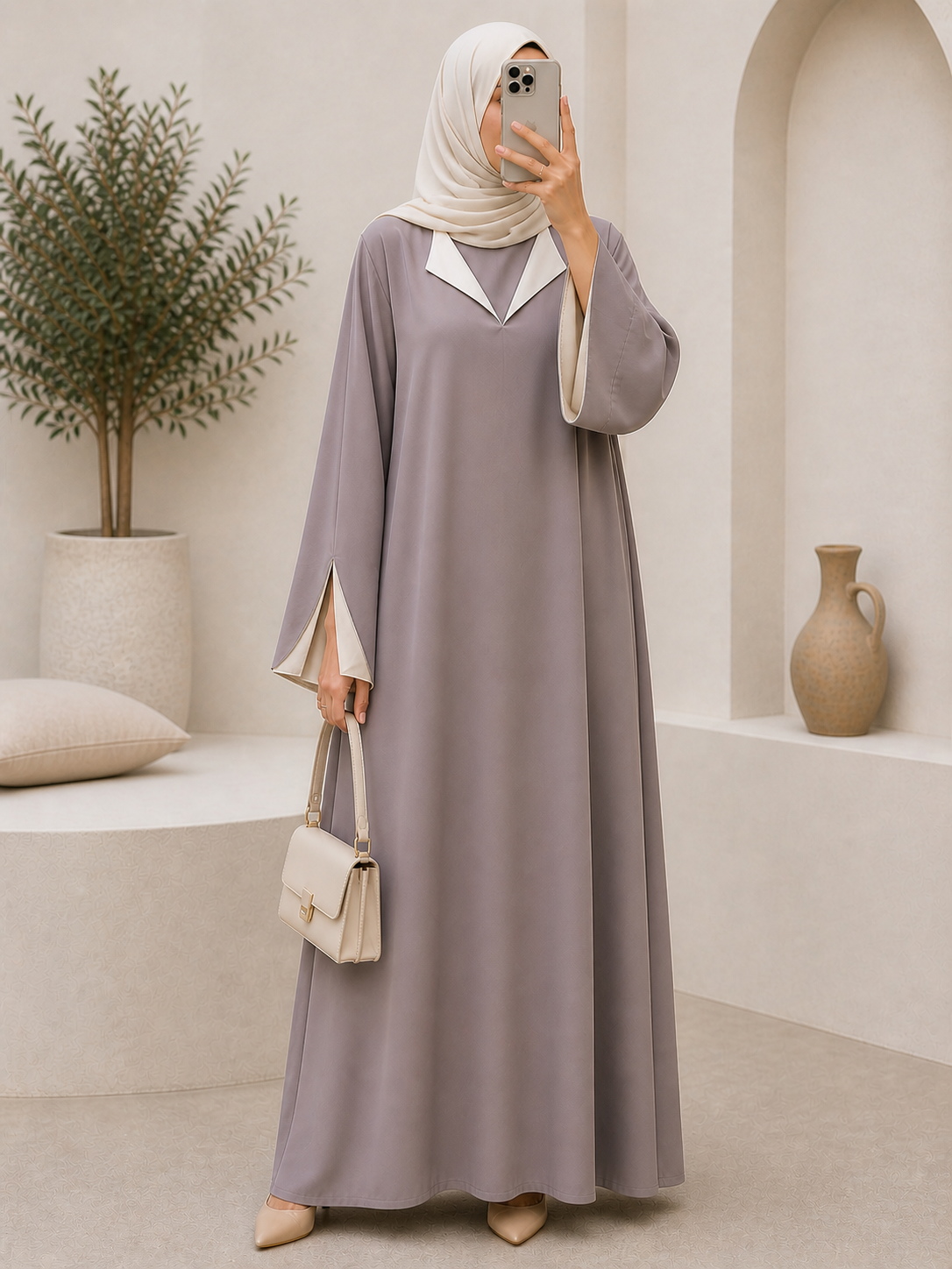 Robe bicolore Safiya – Image 2