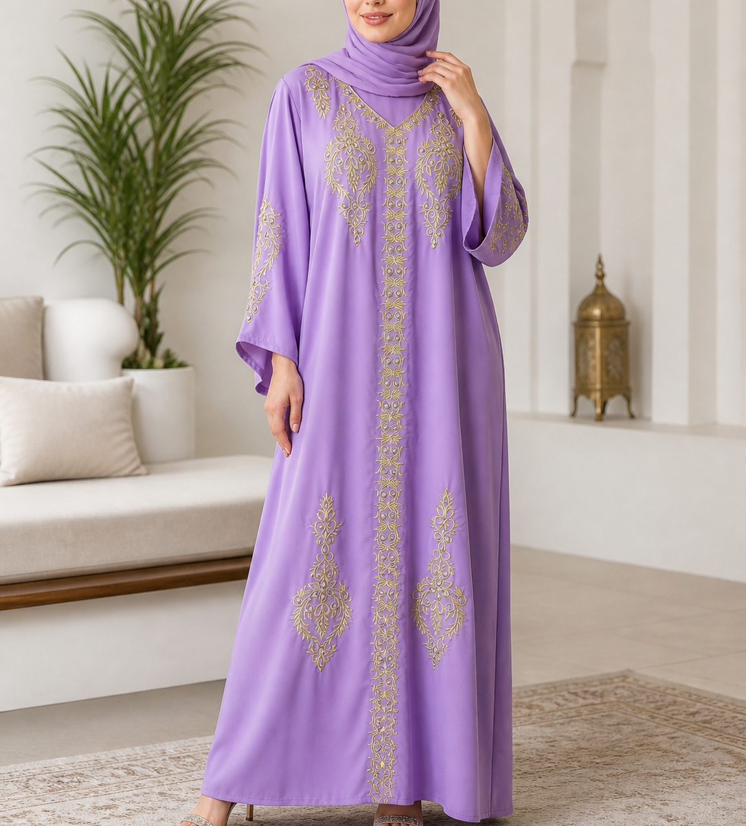 Robe style caftan Amina