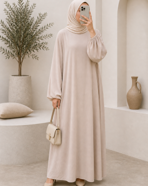 Robe jazz beige Nassima