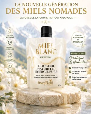 Honey pocket : Miel blanc du Kirghizistan