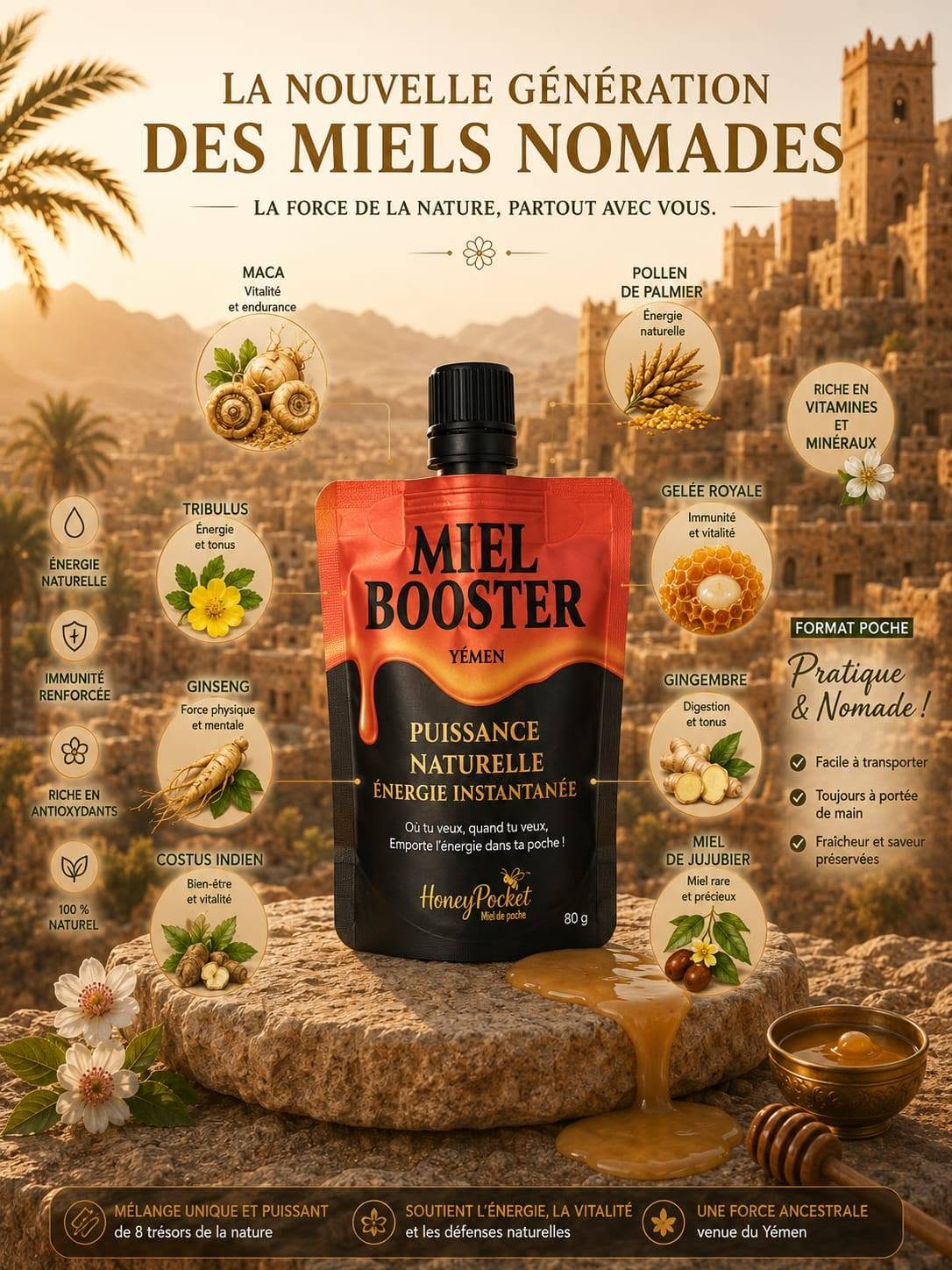 Honey pocket : Miel Booster