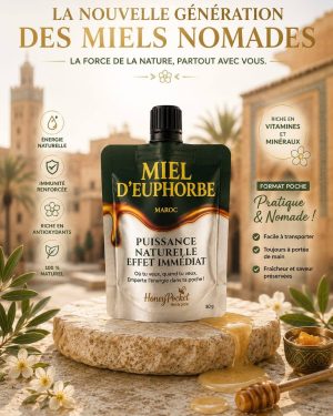 Honey pocket : Miel d'Euphorbe du Maroc (Daghmous)