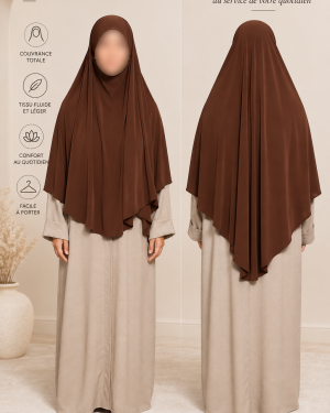 Khimar mi-long jersey premium