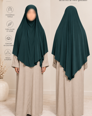 Alternative view of Khimar mi-long jersey premium