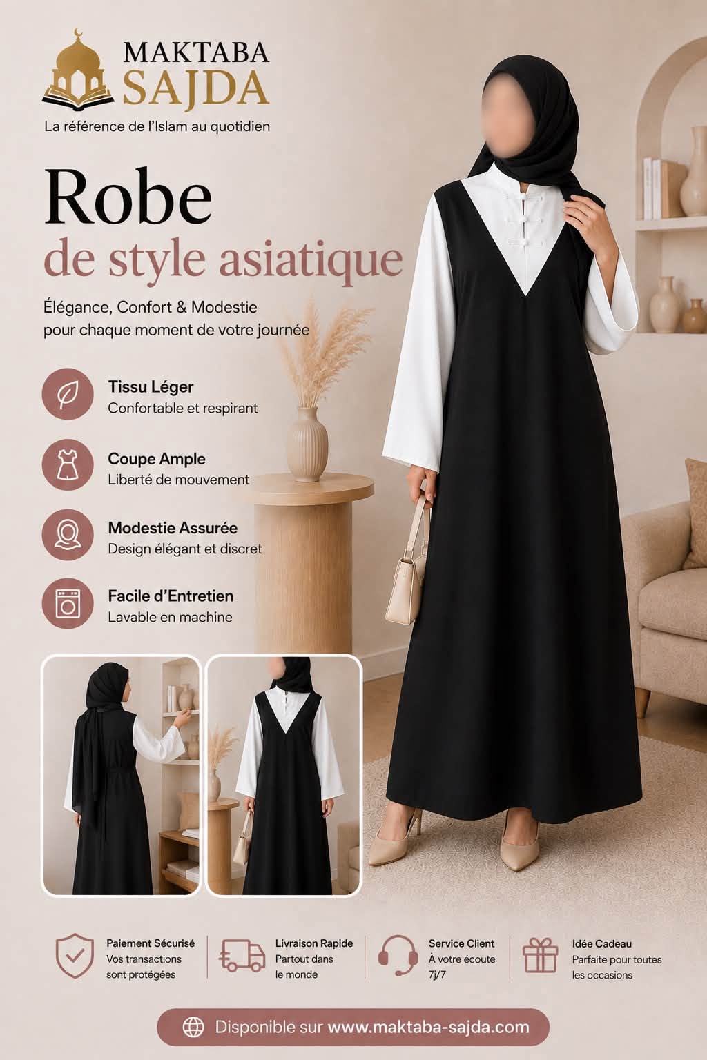 Robe Sakura noire